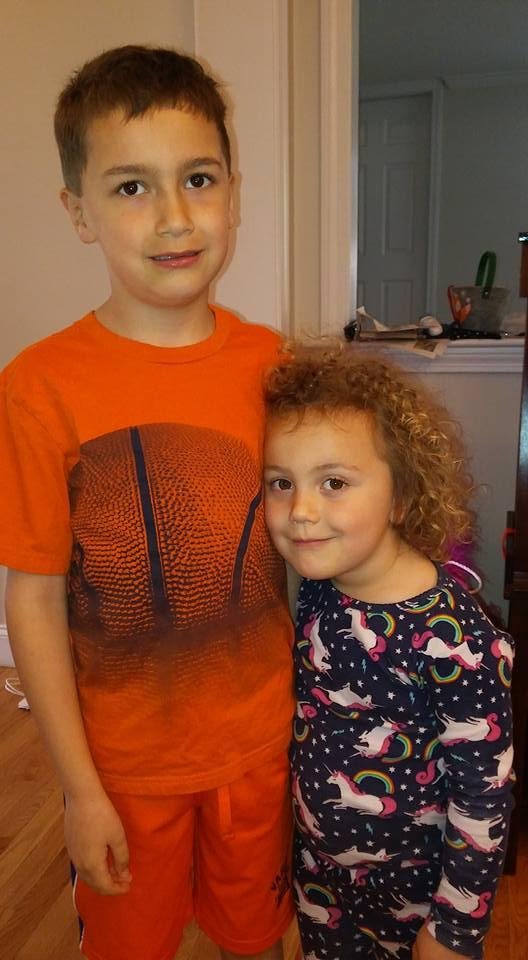 Owen and Ellie. Just before I was leaving for home.