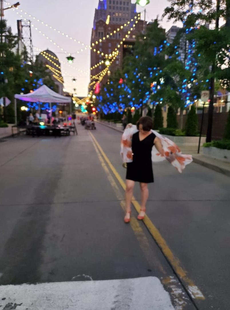 Dancing in the street in KC (P&L) to live music-good to get out and keep the distance :)