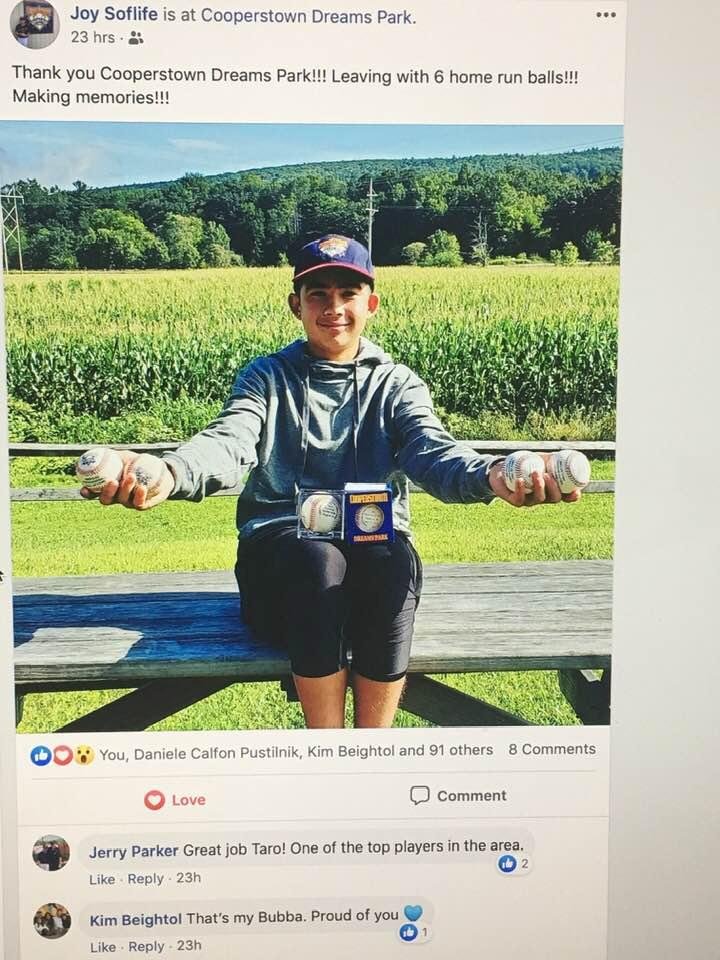 Wanted to share. My grandson Taro had a great time in Cooperstown.