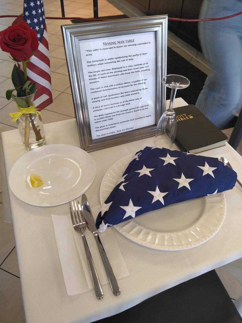 Very powerful display inside the front lobby of chick fil A today
