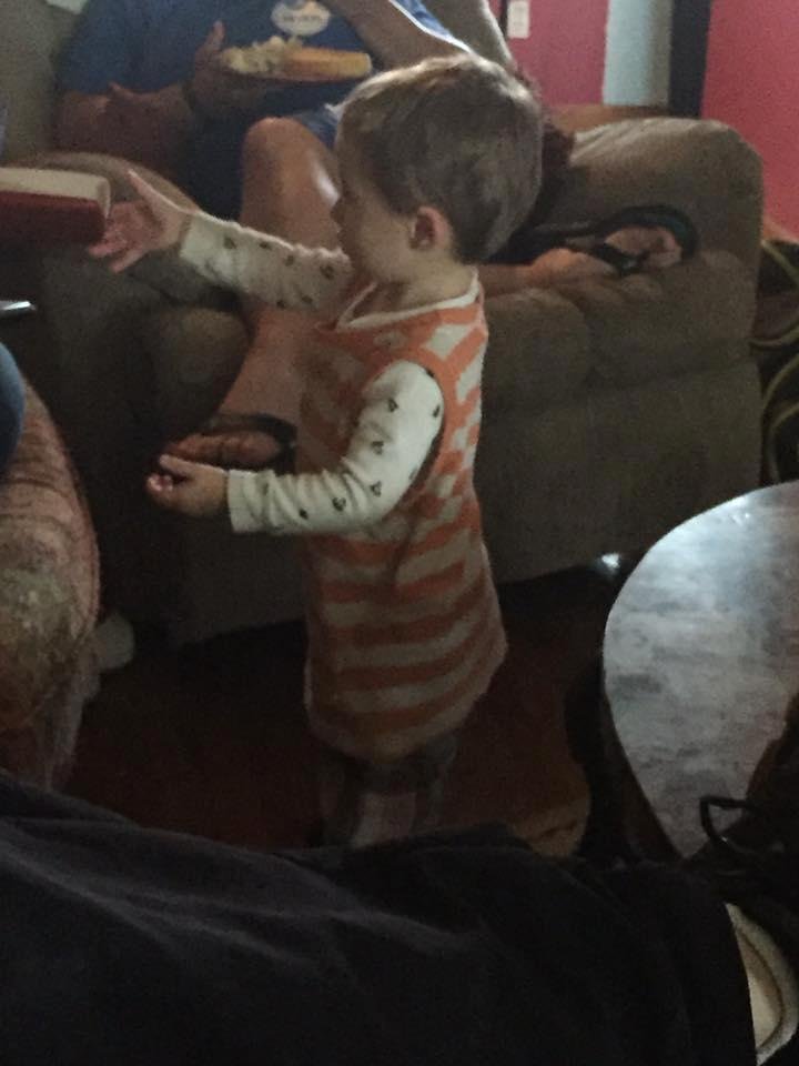 My grandson the fashionista of the family 👍