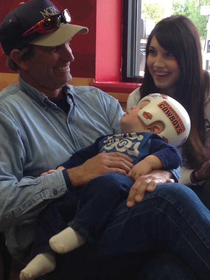 Uncle Greg with one of his great nephews. Kylene Orebaugh Scott