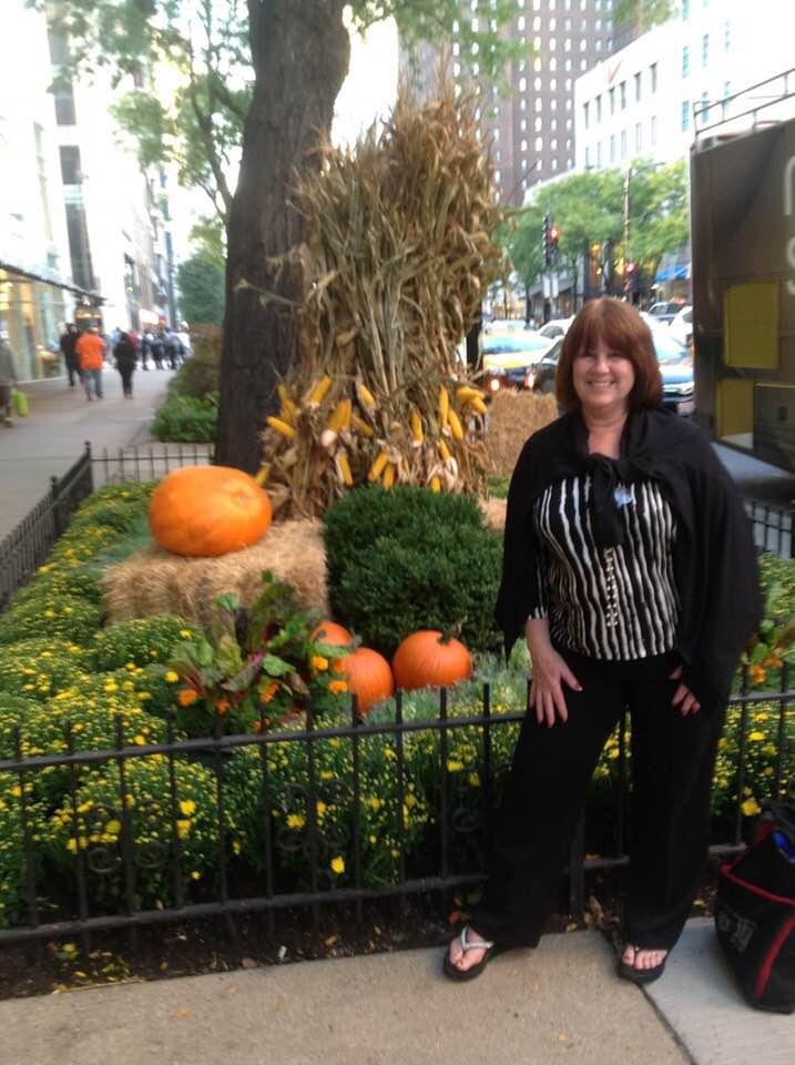 This photo you can see the pumpkins. I was visiting some historical sights. Sept. 2014