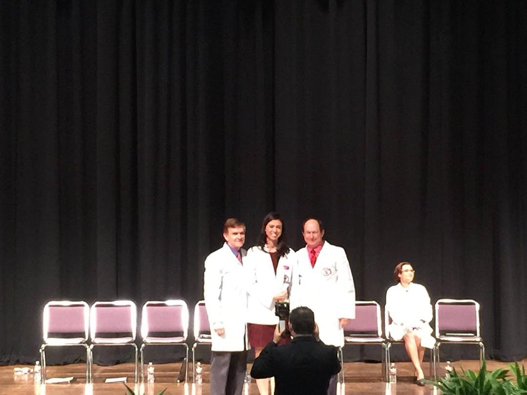 White Coat Ceremony today for KaKa. So proud and excited for her. Love that girl.