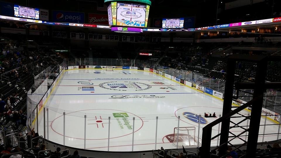 Opening night Stampede hockey !!!  Love the new facility!  Jeff Palmer your missing out!