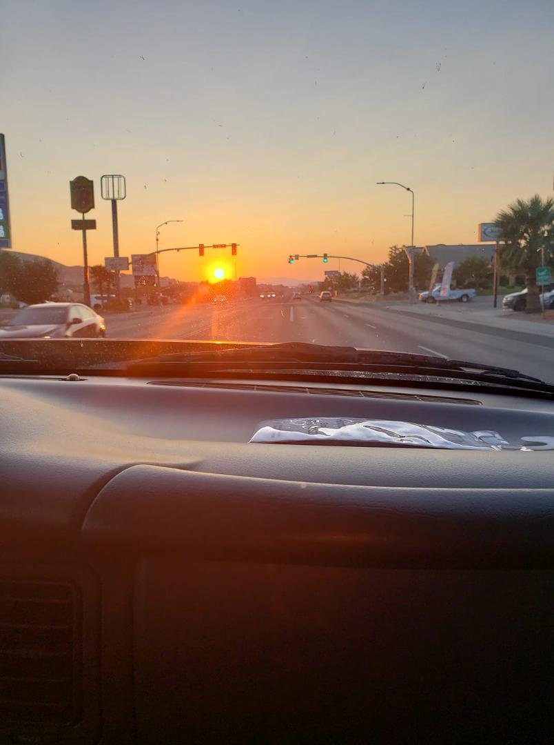 Sunset on Sunday.