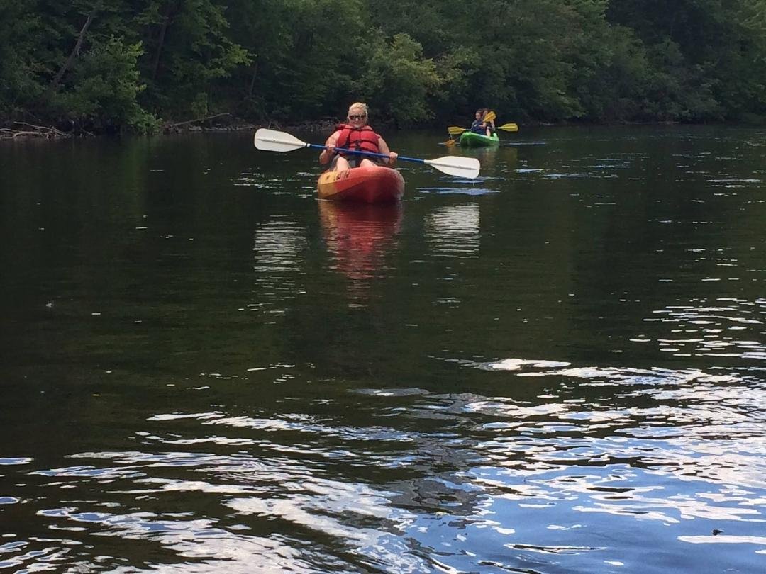 I had the best time kayaking today with my future daughter-in-law Meredith Mitchell! Perfect weather, perfect company! Although she claims she's never kayaked before? She could have fooled me. She was a pro all the way!