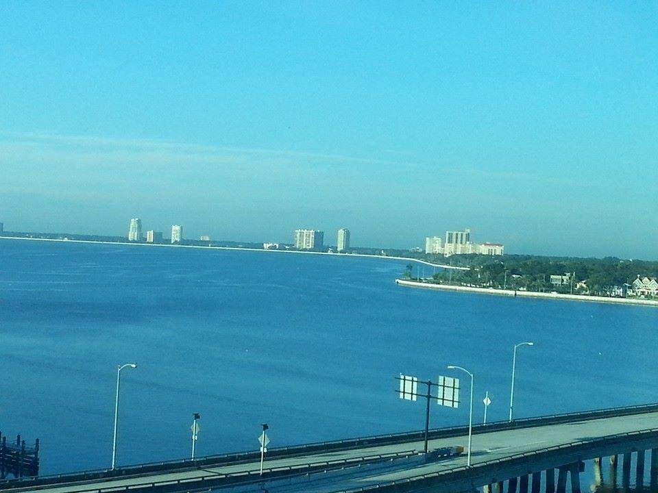 From the waiting area at Tampa General...very calming view