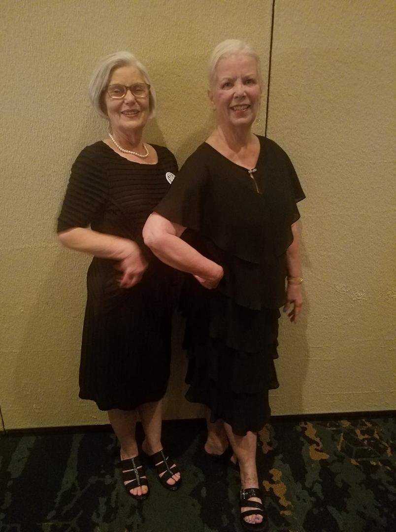 With Darlene Routon at Alabama District Pilot convention...working hard for a good cause!❣
