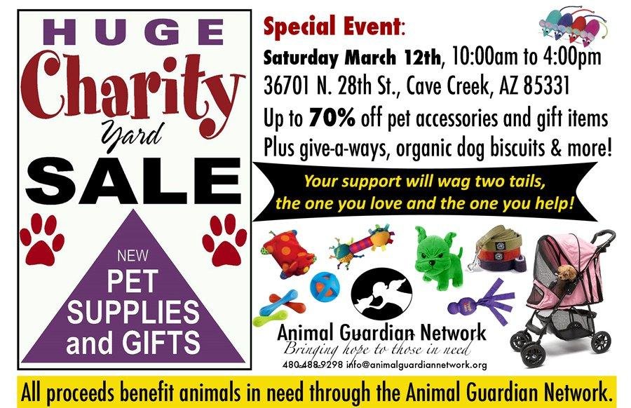 This is where we got our baby, Chloe from, and we feel they are a worthy group to support. So if you can make it to their sale it would help a lot of our wounded and homeless critters in the Valley. Please support Animal