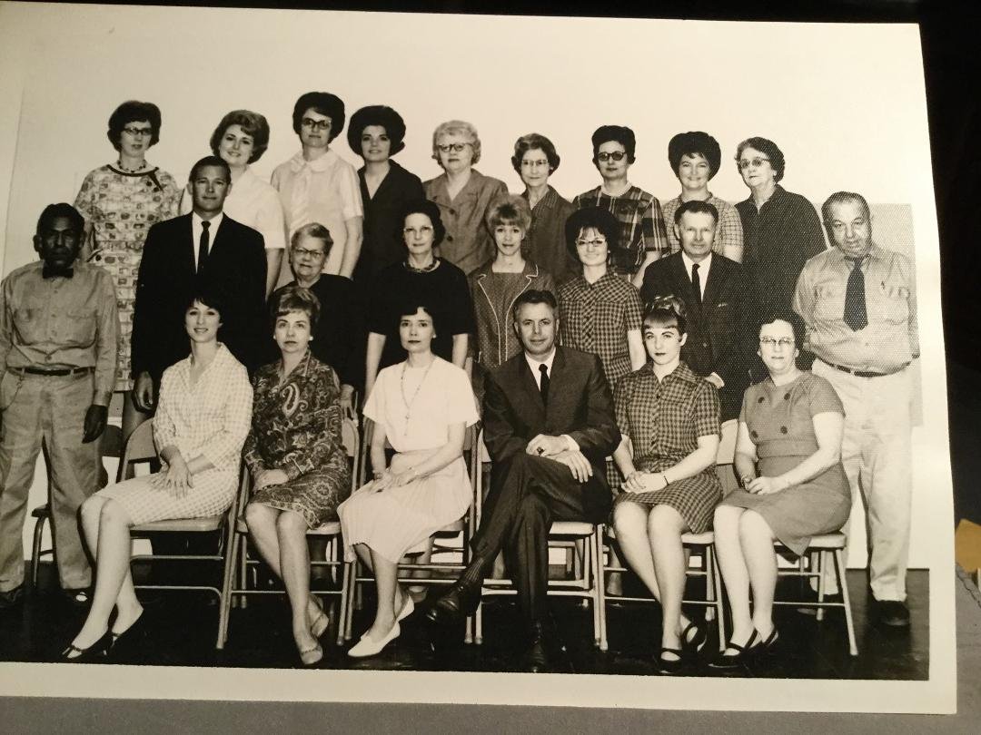 This is a picture of the teachers at George R Bean when I was there.