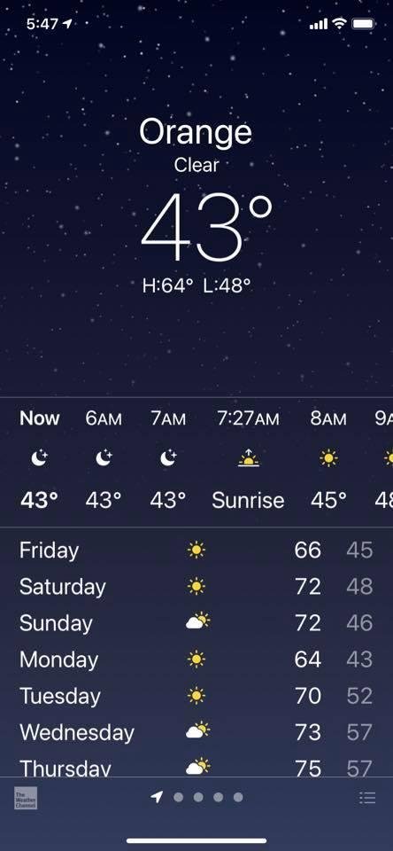 The first decent cold front of the season!