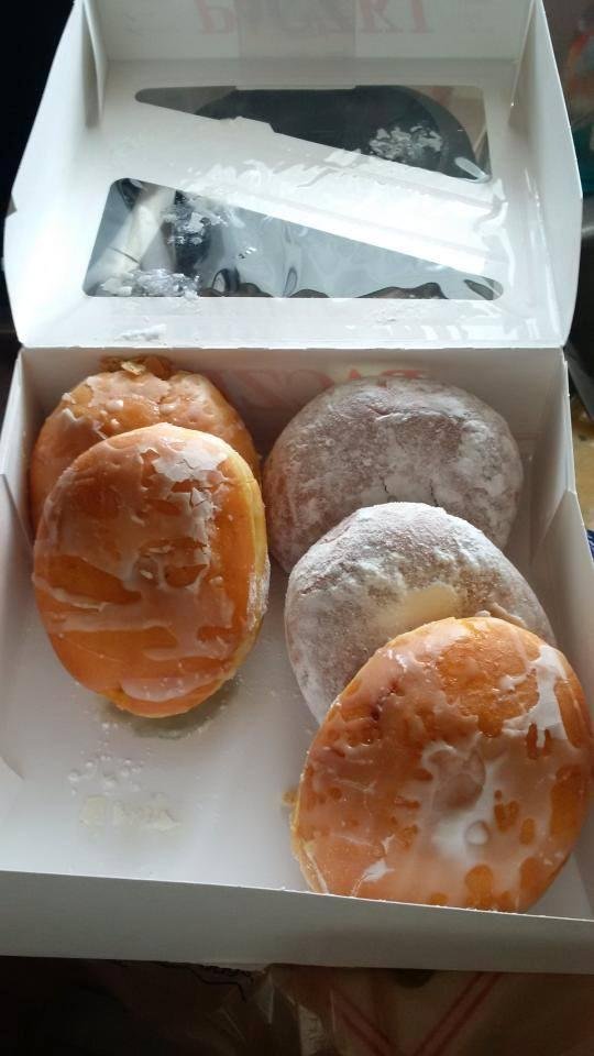 It's not called Fat Tuesday for nothing. These little Paczki's are over 1000 calories each and you can't eat just one. Fortunately many inches of snow are expected to burn them off, so I guess I can eat more.