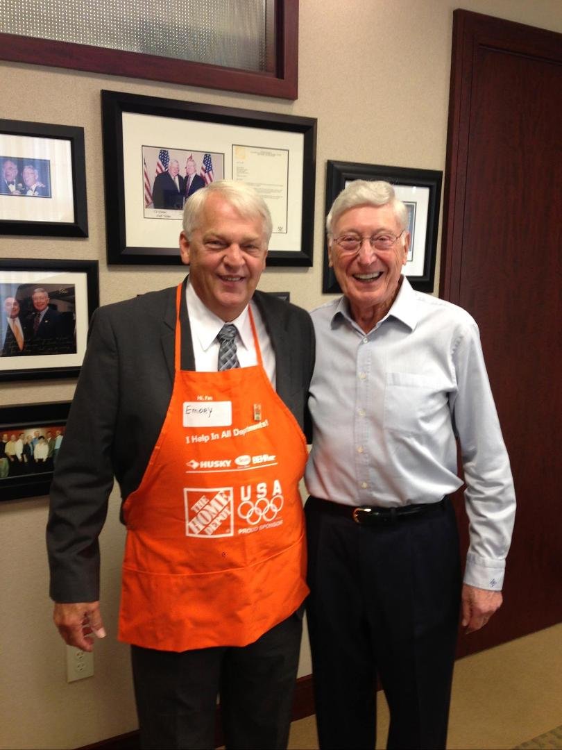 Lunch on Tuesday with Home Depot founder, Bernie Marcus. Enjoyable!