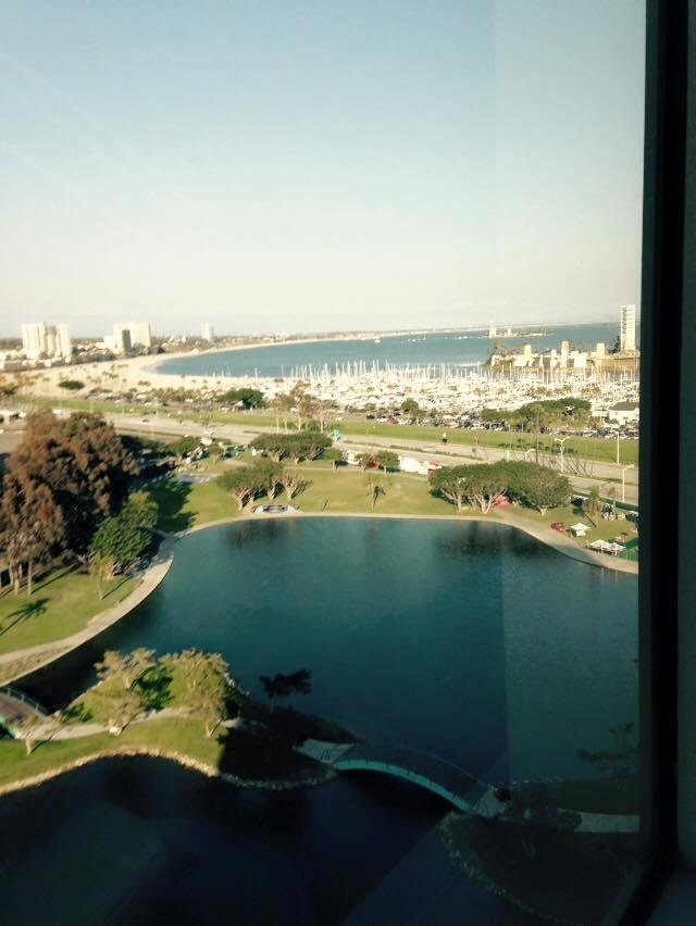 Arrived in Long Beach for AWHONN with Clare Suozzi. View from our window