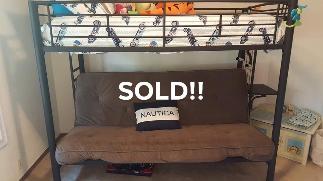 For sale $200.00 The top bunk has only been sleept on  5 times or less.    SOLD!!!!!!!