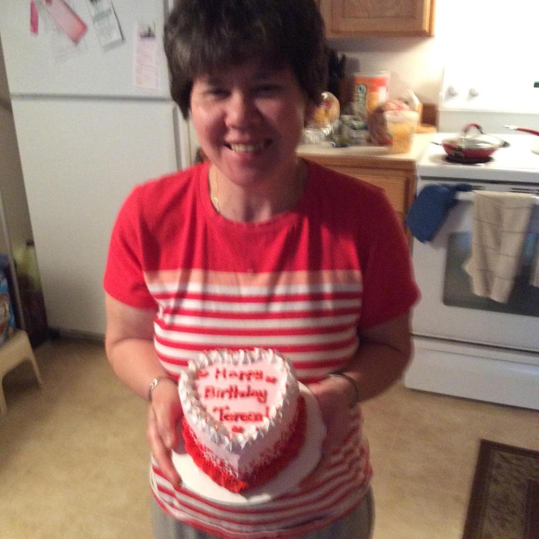 My man Derek is the sweetest guy to get me this beautiful ice cream cake for my birthday today,thank you and love you very much.