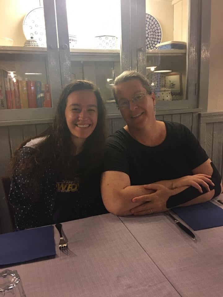 We're excited that this young woman, Emma, on the left ( our granddaughter) is coming to Howard Payne for a two day leadership conference.    (Her mother, Sarah, is on the right.).     Since high school she has set her goal