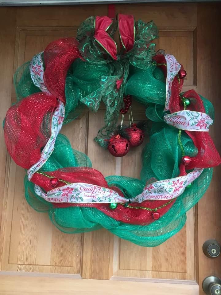 I just LOVE my new Christmas Wreath!! Thank you Jennifer Lynn Stacy!! You are so talented!!