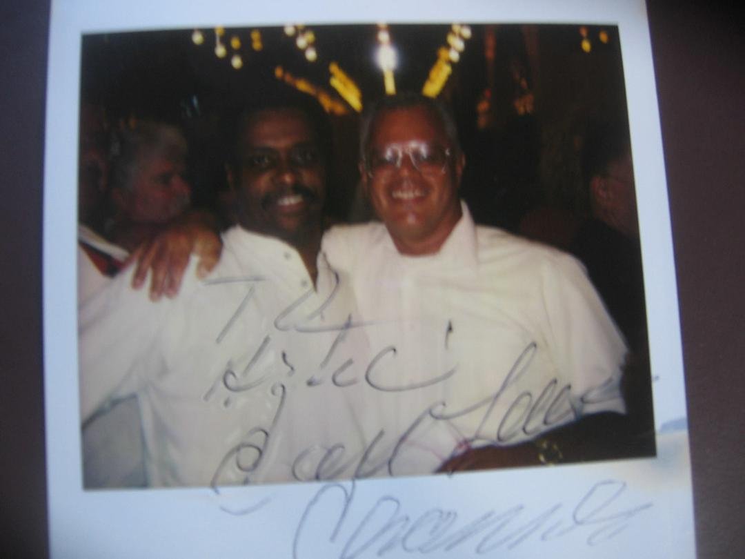 Another picture from my precious Doo Wop album - this one with Earl Lewis of The Channels.