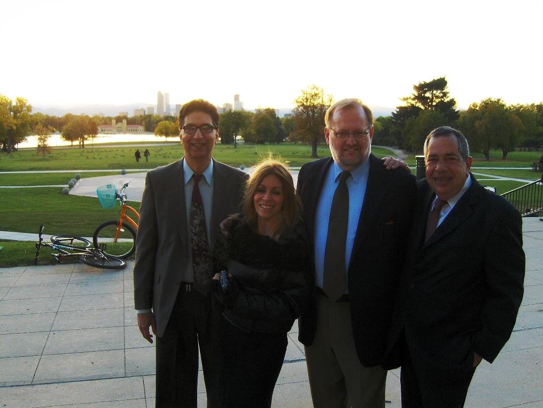 Dr. John Oppenheimer and Corinne Nallet, Brian Bostron and Richard Meer.