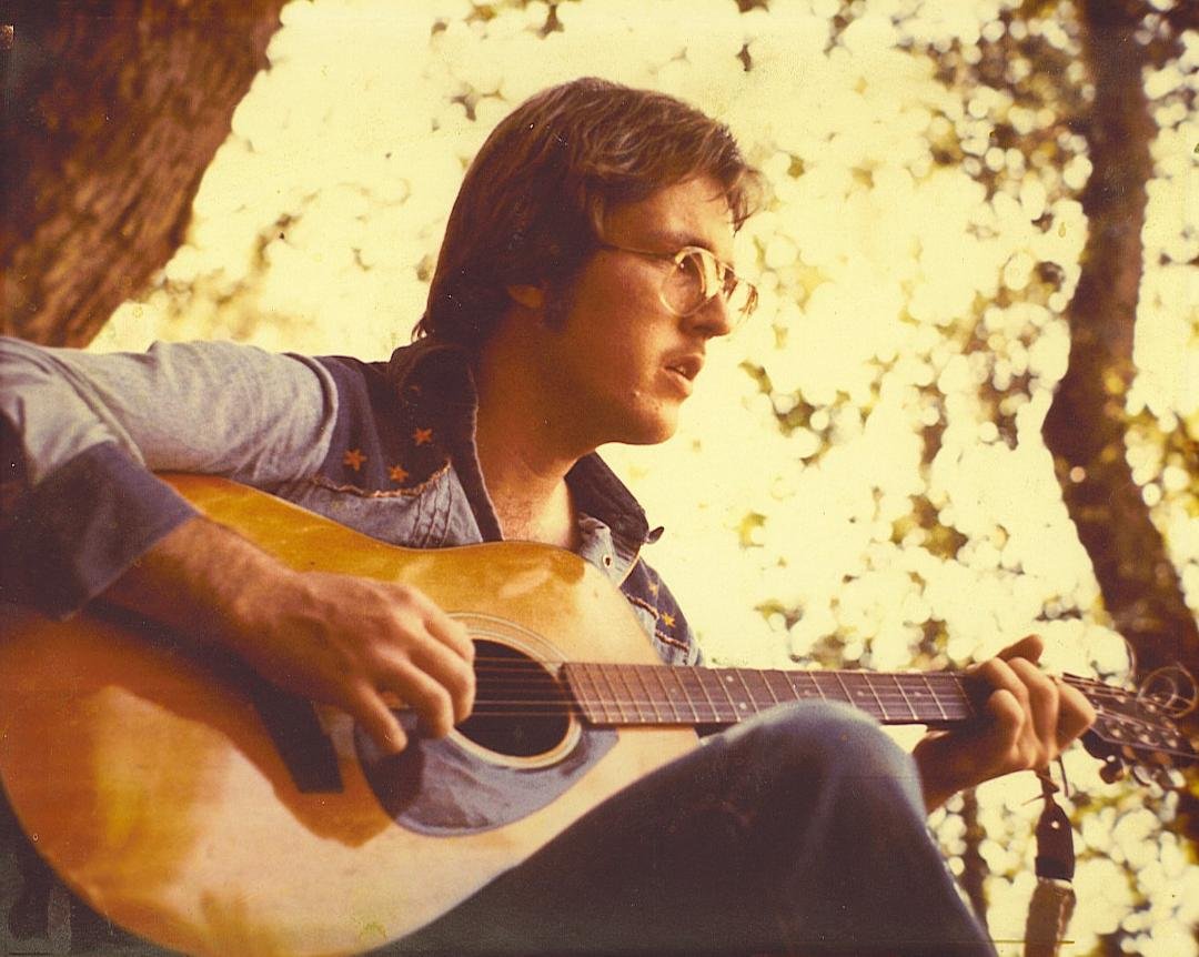 This photo was taken by Dennis "sparky" McGuire during my PCC music days about 1977. I always wanted this to be on my first album cover. Dennis was my best friend and was killed by a drunk driver some years later.