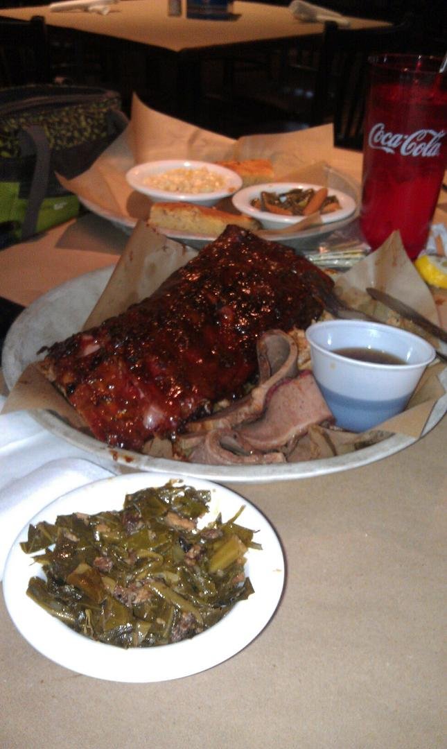 Supper at the smokehouse in highlands North Carolina