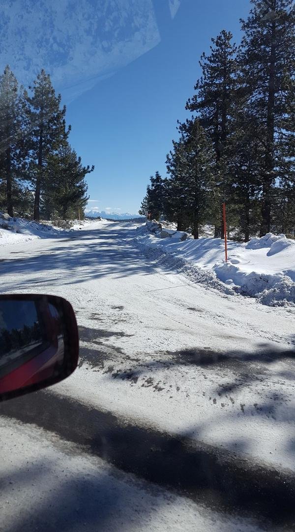 Snow finally comes to Mammoth.