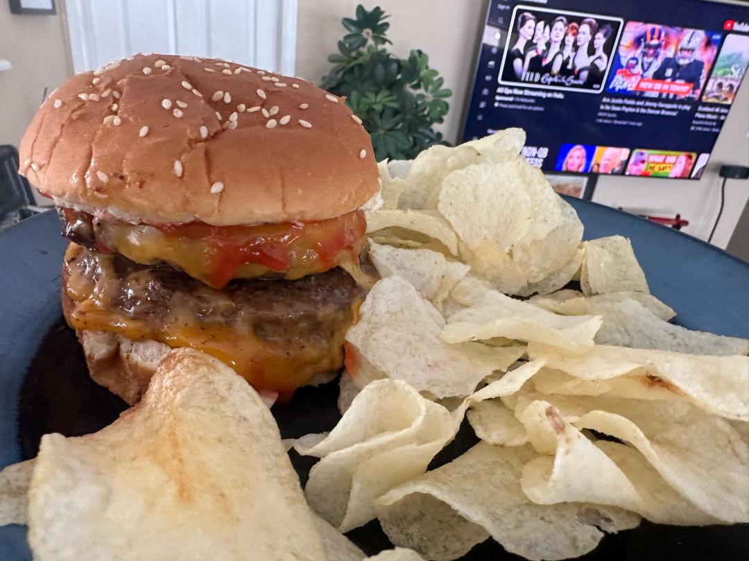 Snow closing down restaurants. No problem, Introducing The Double Daddy Burger…