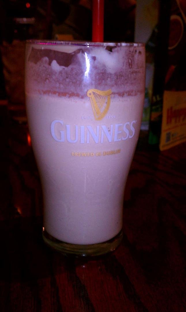 Irish shake with Guinness and Jameson