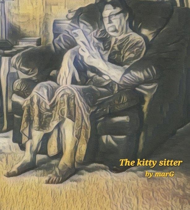 🐈⬛🥰 spoiled kitty gets lotsa♡ from kitty sitter~
Can you see the kitty?