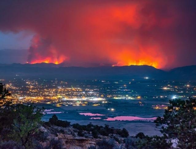 Due to the massive Colorado Wildfire that has taken over Western Colorado....I have this children's nursery rhyme or folksong stuck in my head....
"Ring-a-round the rosie,
A pocket full of posies,
Ashes! Ashes!
We all fall