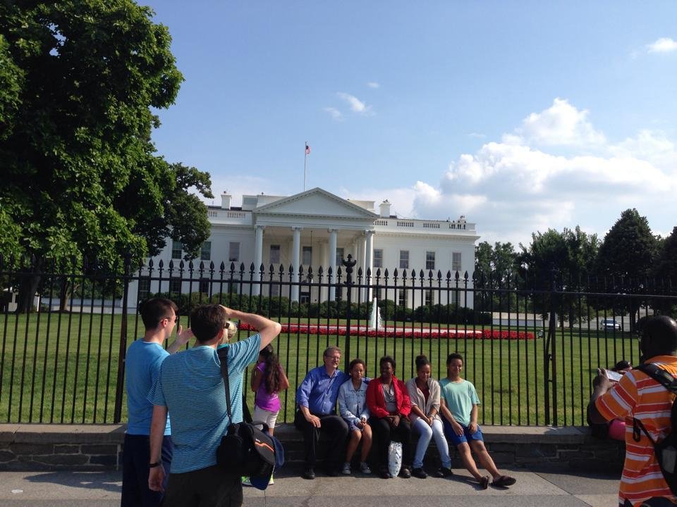 Got to DC this afternoon and walked from our hotel to White House beautify day