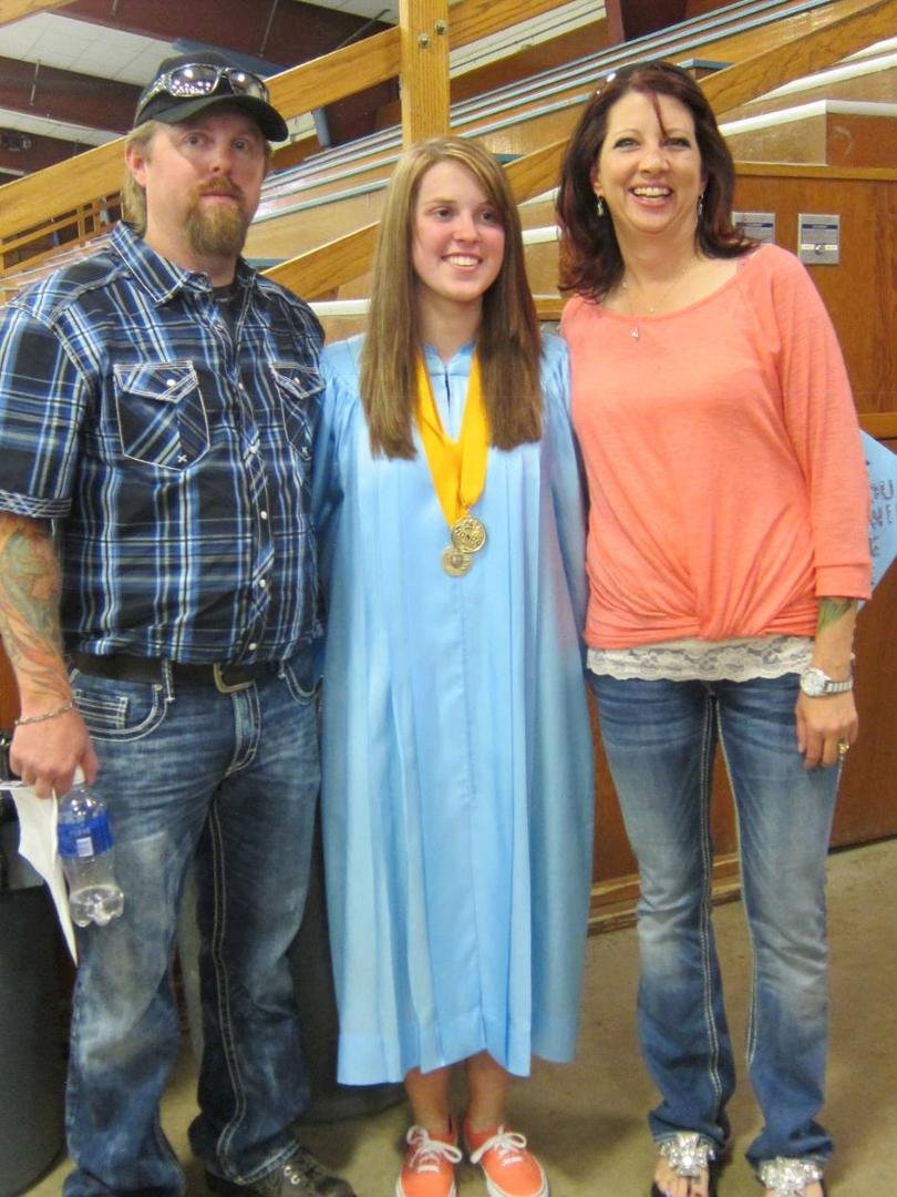 Proud Dad and Jodi Reed