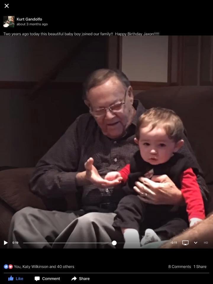 On this day two years ago, and angel got his wings....
My grandfather, Morris "Sonny" Geller went to be with my grandmother.  My grandfather is and always will be my hero.
Two years.......and it is still fresh in our minds,