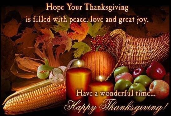 Wishing all our family and friends a wonderful Thanksgiving! Please stay safe and healthy.