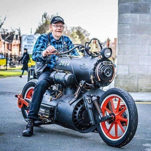 La moto steampunk!