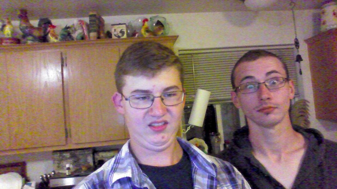 Haha, me and Zach messing around.