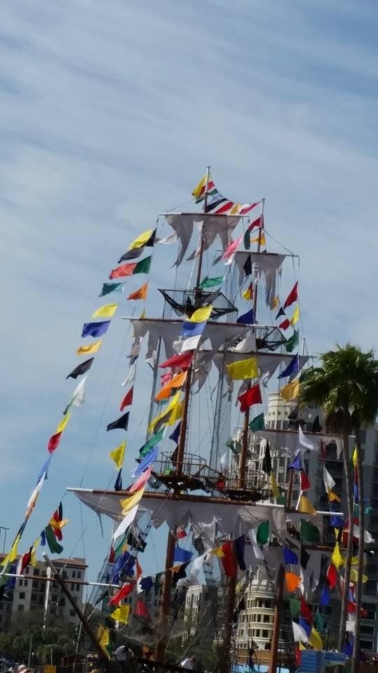 Part of the Jolly Roger at the Gasparilla Festival, Tampa