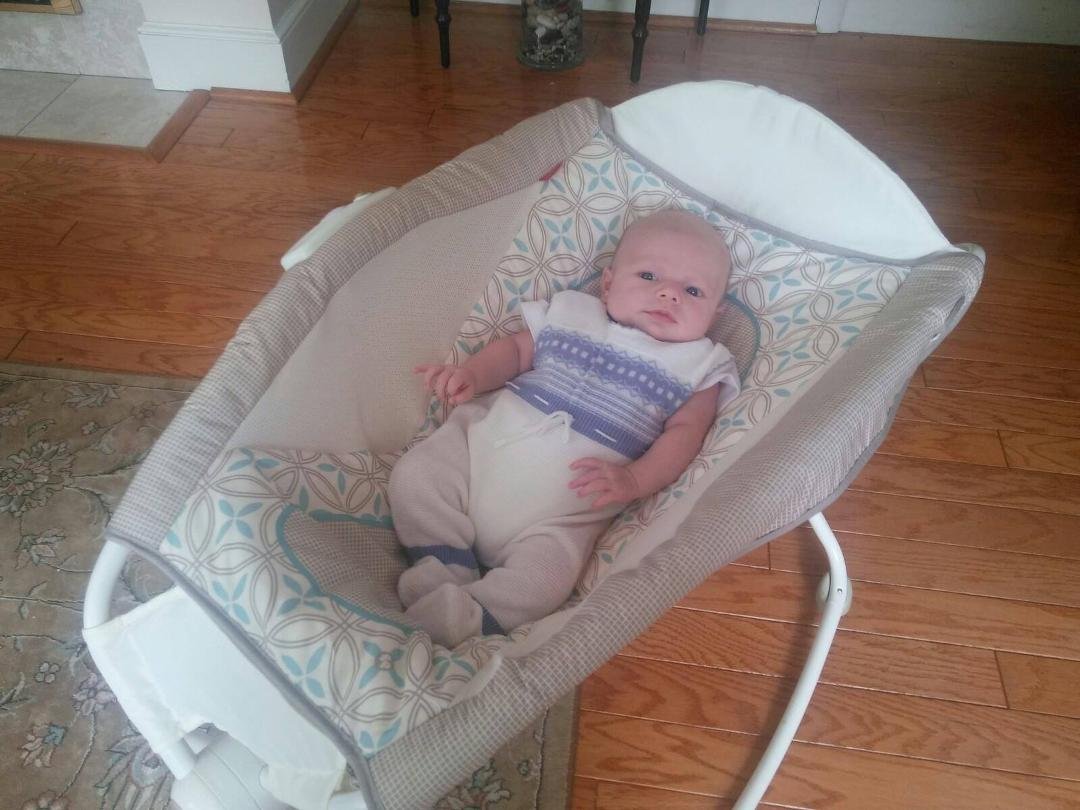 Aww sweet in daddy's baby outfit Avo and Vavo ? Sp. babysitting lucky grandparents