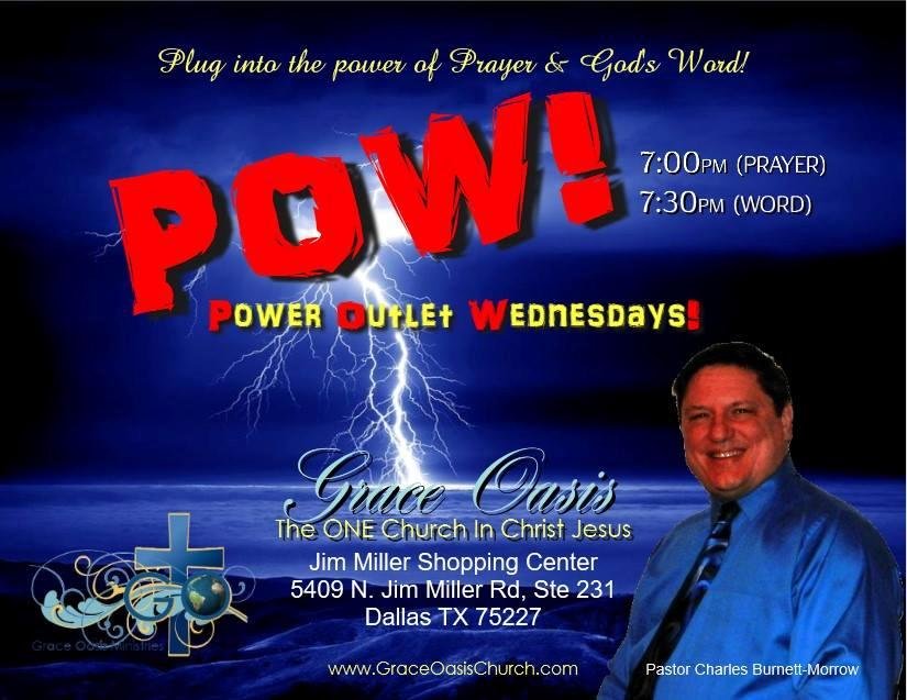 Join us tonight at 7:30pm for our Wednesday night service!
www.GraceOasisChurch.com/LIVE.html