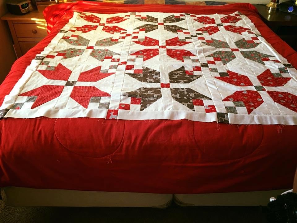 This is this years Figgy Pudding quilt by Jasmine Webb
