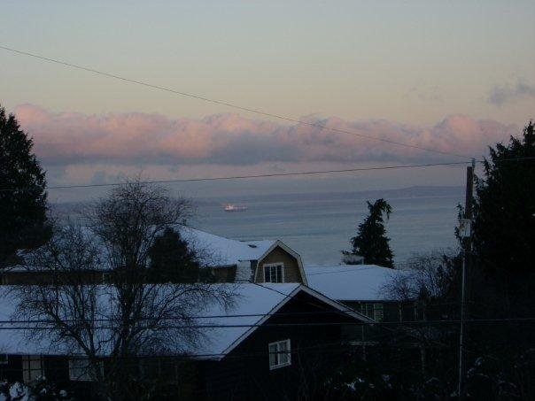 Robert Rufh's album, snowy sunrise
