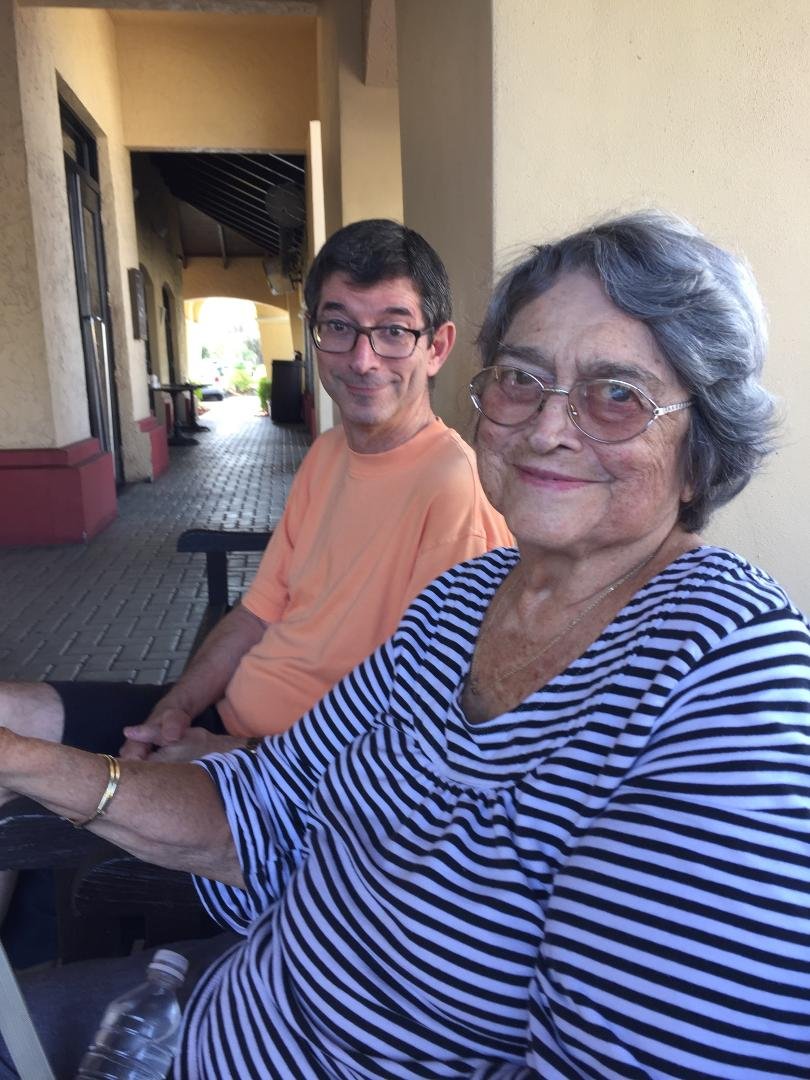Breakfast with Jeff gordon and Mom