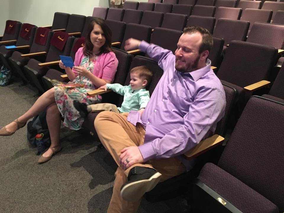 Church with the family