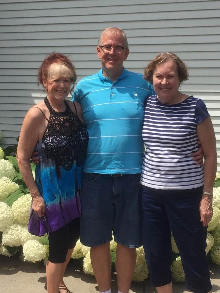 My sisters Jeanne and Judy visiting me