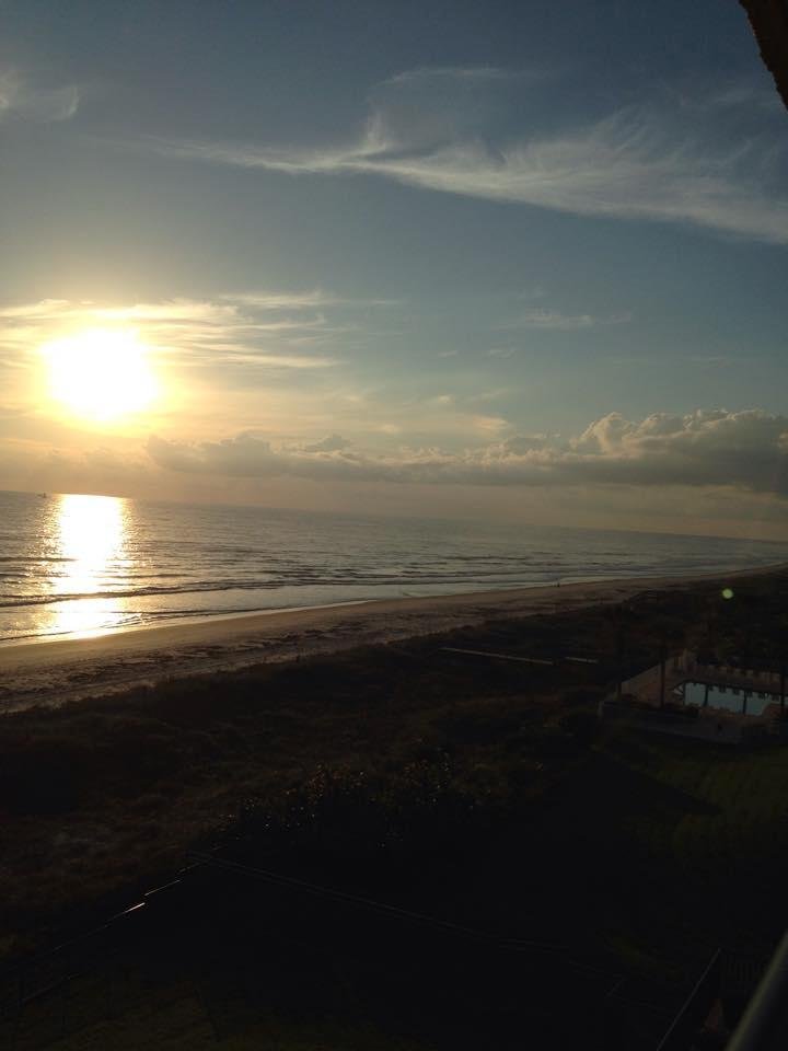This morning on the beach! No place like home!