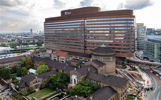 The new hospital at Penn will be opening up this weekend.
To the left is the Penn Museum. This new building is across the street from Childrens hospital and the old Uni of Penn hospital.
