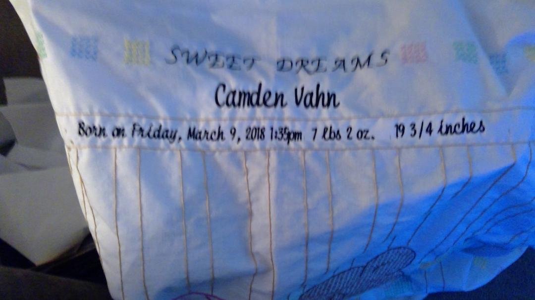 Just got wording on it today. Quilter tomorrow.