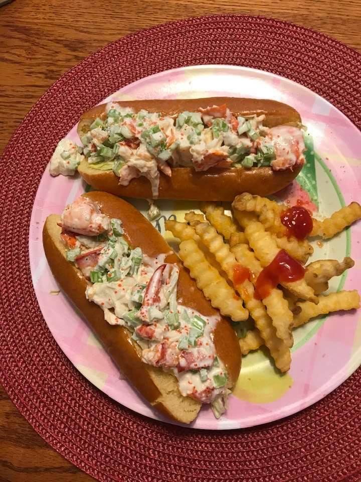 Home made Lobster Rolls and FF for Good Friday Dinner